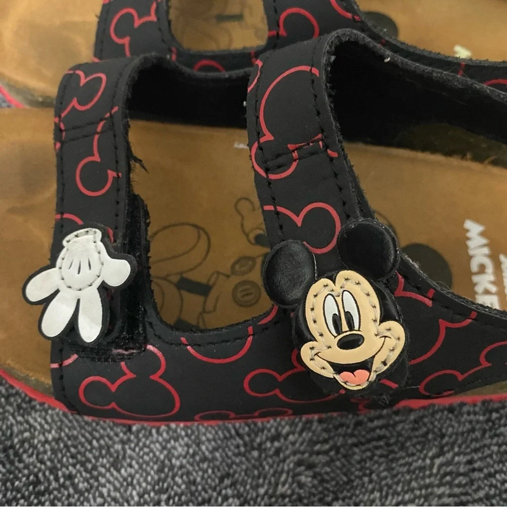 Mickey Mouse Kids Sandals - Black and Red‎
